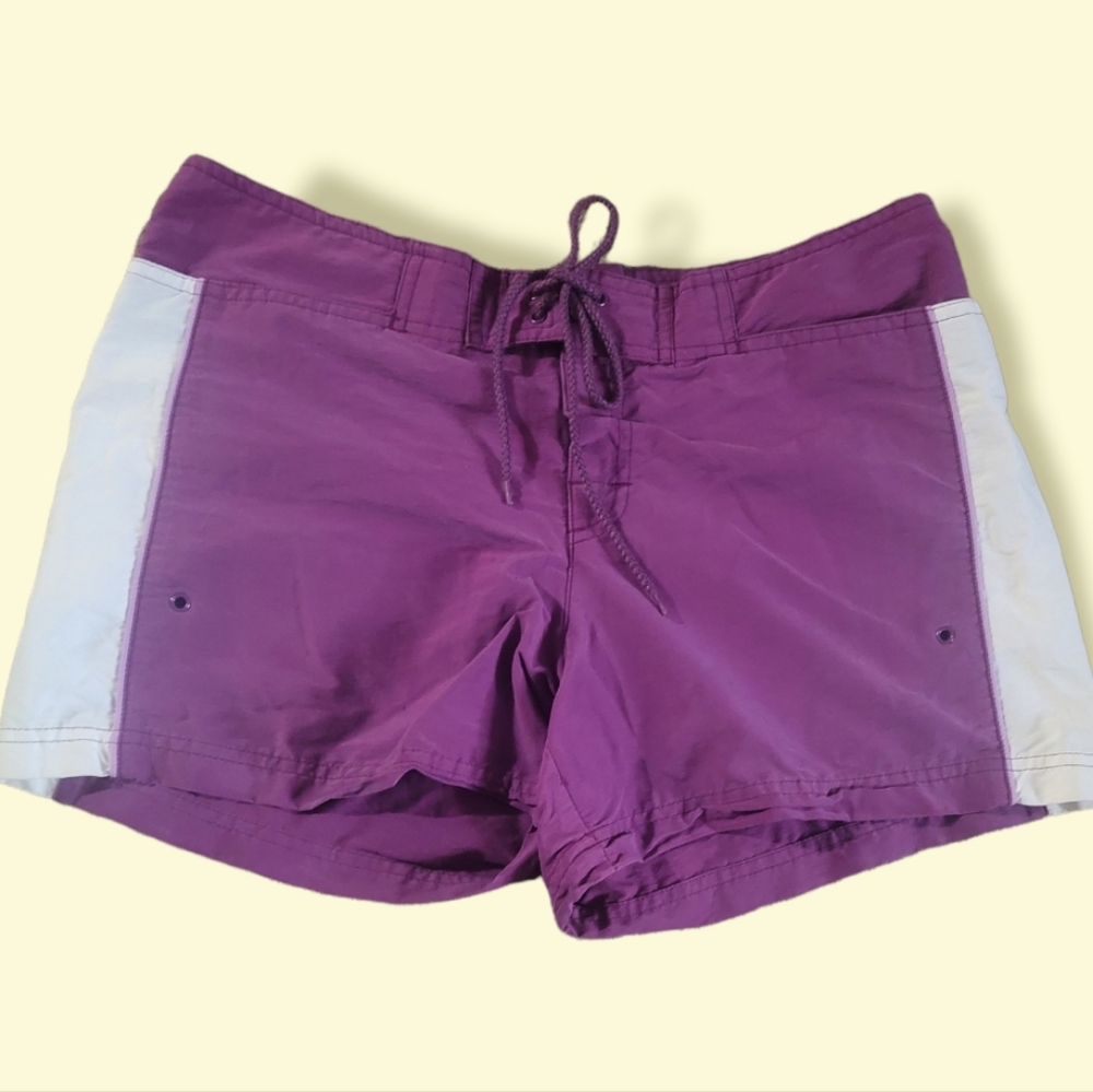Ativa Swim Color Block Swim  Shorts Shortie Bottoms Size Medium